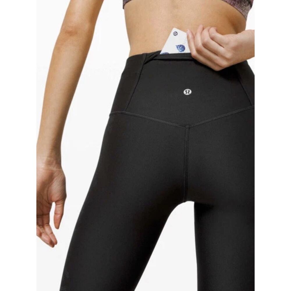 Lululemon Athletica Mapped Out HR Tight 28” Camo Black Gray Graphite Size 4 - Picture 7 of 16
